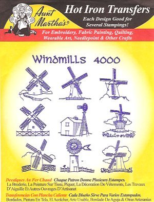 Aunt Martha 4000 - Windmills - Grandma's Attic Quilting