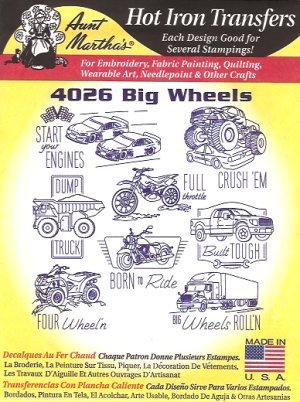 Aunt Martha 4026 - Big Wheels - Grandma's Attic Quilting