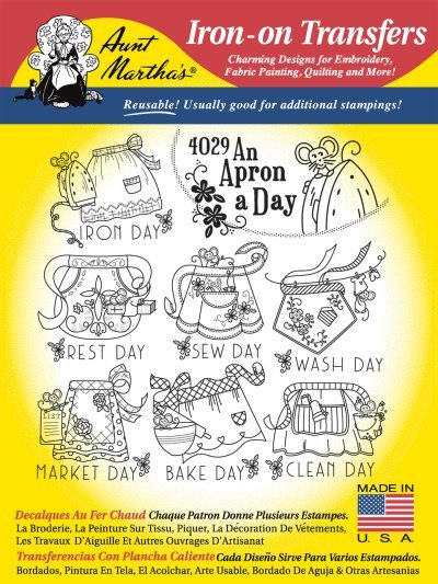 Aunt Martha 4029 - An Apron A Day - Grandma's Attic Quilting