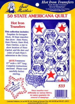 Aunt Martha - 50 State Americana Quilt - Grandma's Attic Quilting