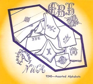 Aunt Martha 9240 - Assorted Alphabets - Grandma's Attic Quilting