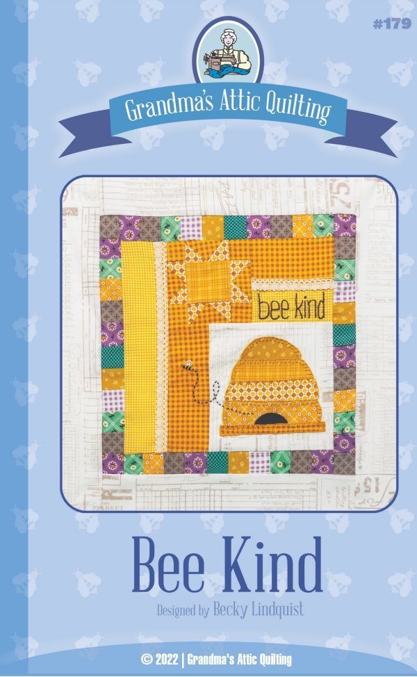Bee Kind Quilt Block - Grandma&