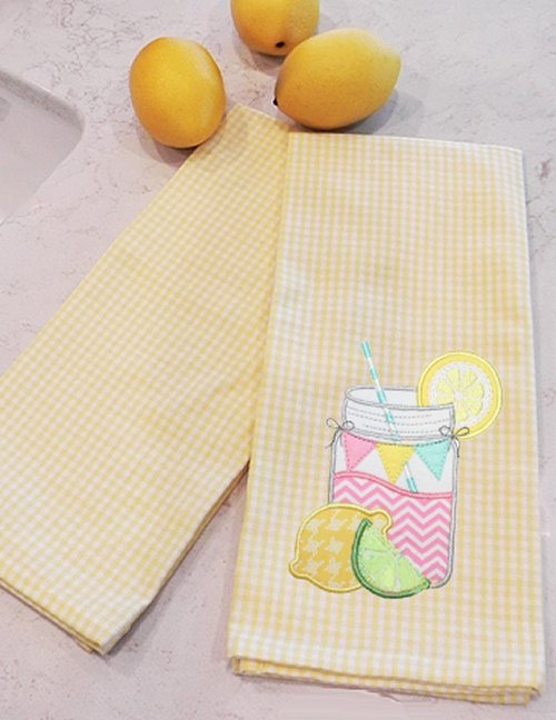 Dishtowels - Mini Check Lemon Yellow - Grandma&