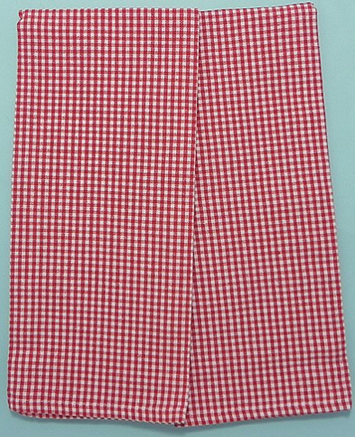 Dishtowels - Mini Check Red - Grandma's Attic Quilting