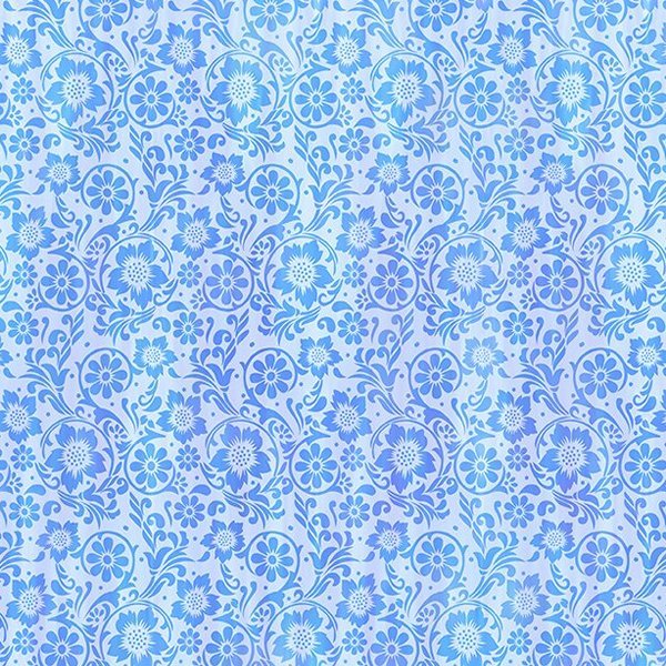 In the Beginning - 8JYR-3 Blue - Grandma's Attic Quilting