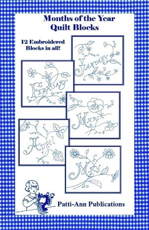Months of the Year Embroidery - Grandma&