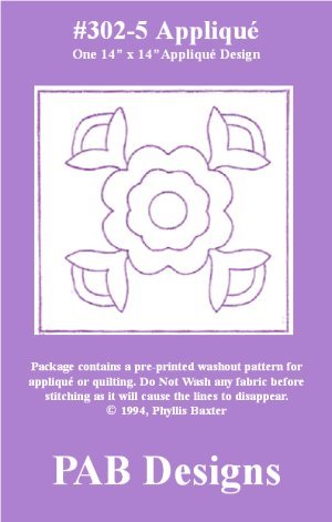 PAB Designs - 302-5 Floral Design - Grandma's Attic Quilting
