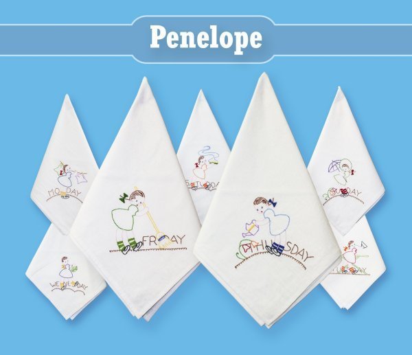 Penelope Dishtowels Embroidery Club - Grandma&