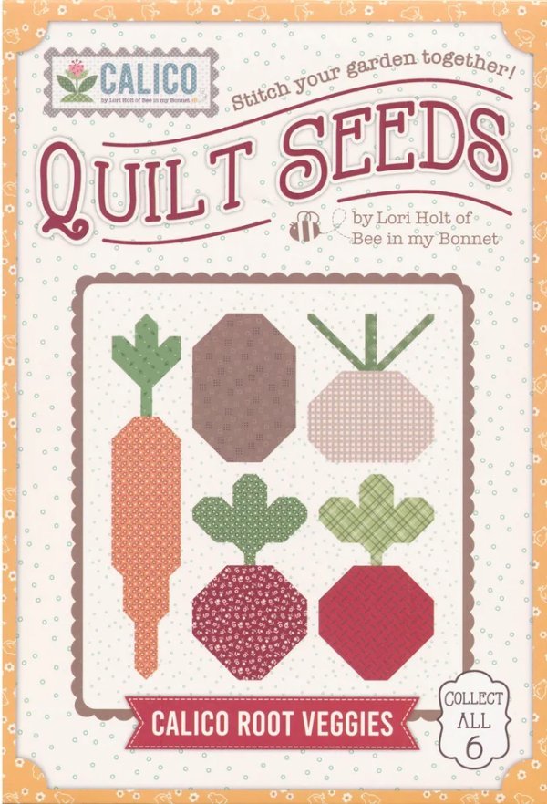 Quilt Seeds - Calico Root Veggies - Grandma&