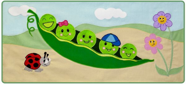 Row Quilt Kit - Like Peas in a Pod - Grandma's Attic Quilting