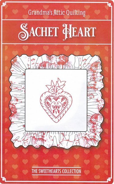 Sachet Heart Pillow - Grandma's Attic Quilting