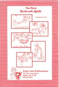 SeeSaw Redwork Quilt Pattern - Grandma&