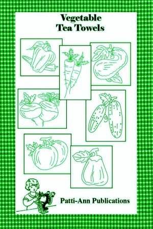Vegetable Embroideries for Tea Towels - Grandma's Attic Quilting