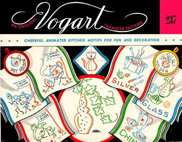 Vogart - 237 Cheerful, Animated Kitchen Motifs - Grandma's Attic Quilting