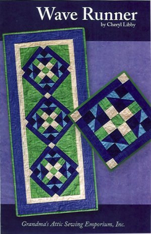 Wave Runner Table Runner - Grandma's Attic Quilting